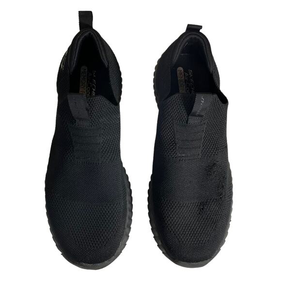 Skechers Women's Memory Foam Slip On Sneaker Black Size 6 - Picture 2 of 11